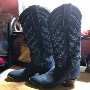 blue western women’s boot